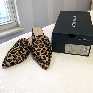 Cole Haan Piper Leopard Hair Calf Mule 7 BNIB ( Brand New in Box)
